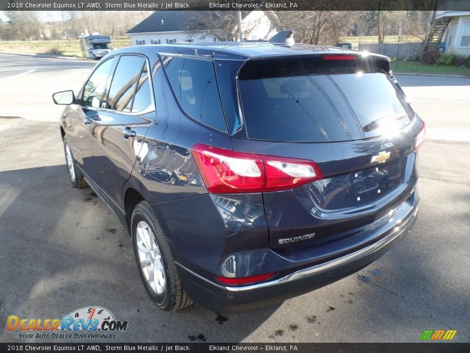 2018 Chevrolet Equinox LT AWD Storm Blue Metallic / Jet Black Photo #7