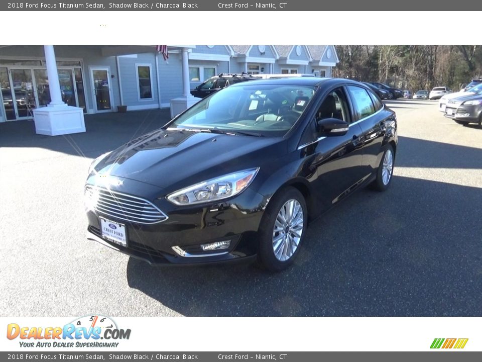 2018 Ford Focus Titanium Sedan Shadow Black / Charcoal Black Photo #3
