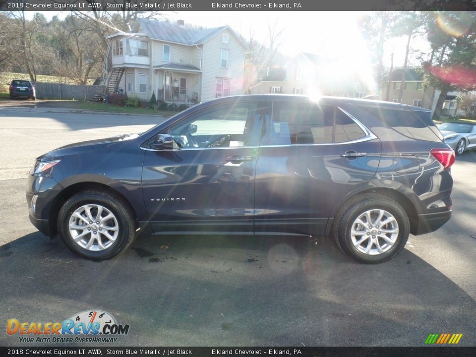 2018 Chevrolet Equinox LT AWD Storm Blue Metallic / Jet Black Photo #8