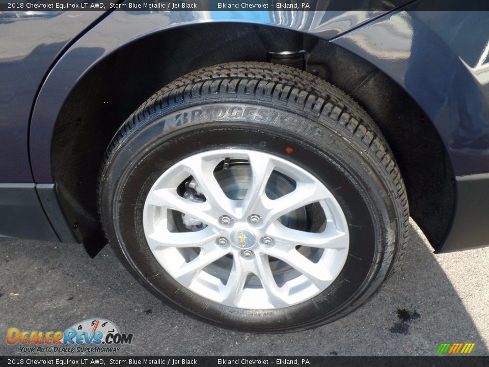 2018 Chevrolet Equinox LT AWD Storm Blue Metallic / Jet Black Photo #9