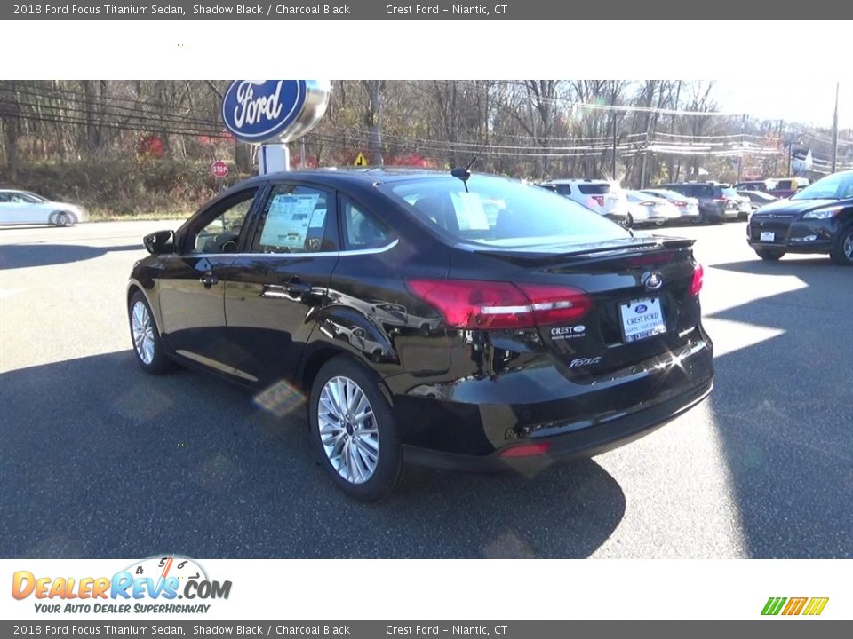 2018 Ford Focus Titanium Sedan Shadow Black / Charcoal Black Photo #5