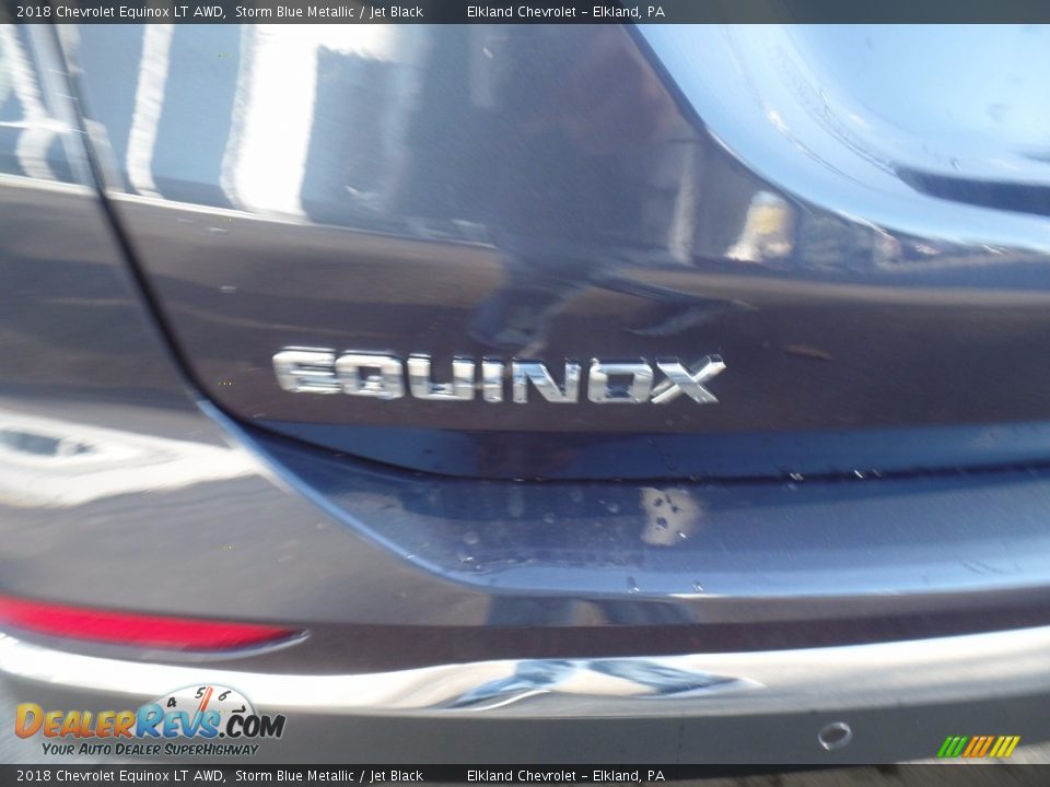 2018 Chevrolet Equinox LT AWD Storm Blue Metallic / Jet Black Photo #10