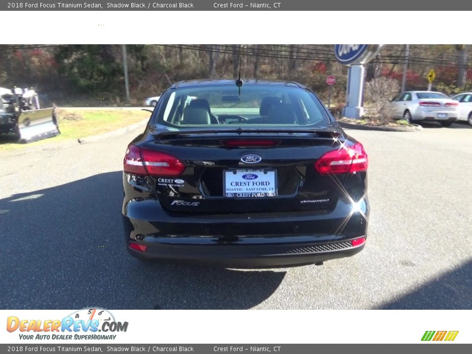 2018 Ford Focus Titanium Sedan Shadow Black / Charcoal Black Photo #6