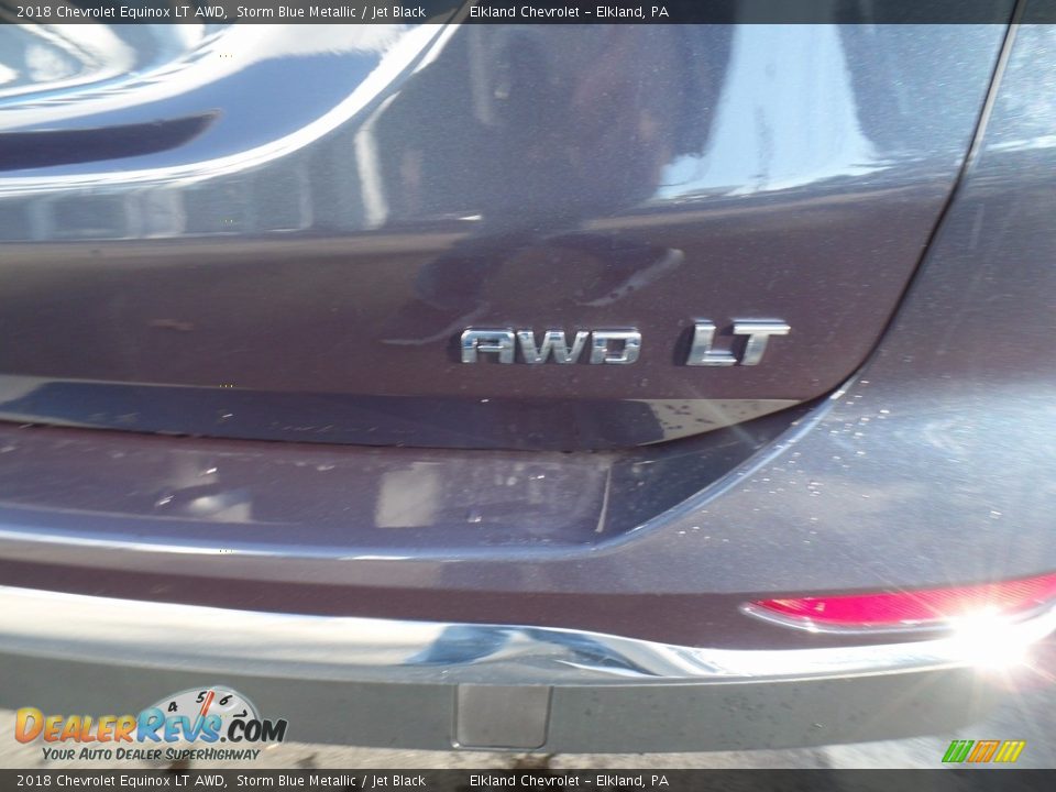 2018 Chevrolet Equinox LT AWD Storm Blue Metallic / Jet Black Photo #11