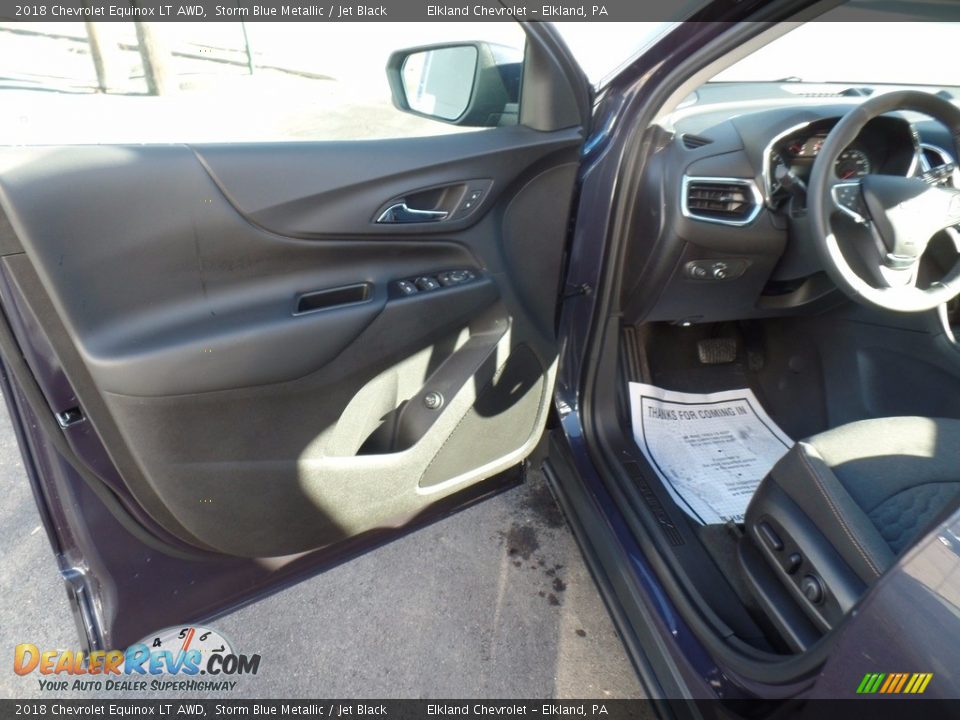 2018 Chevrolet Equinox LT AWD Storm Blue Metallic / Jet Black Photo #12