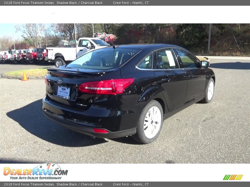 2018 Ford Focus Titanium Sedan Shadow Black / Charcoal Black Photo #7