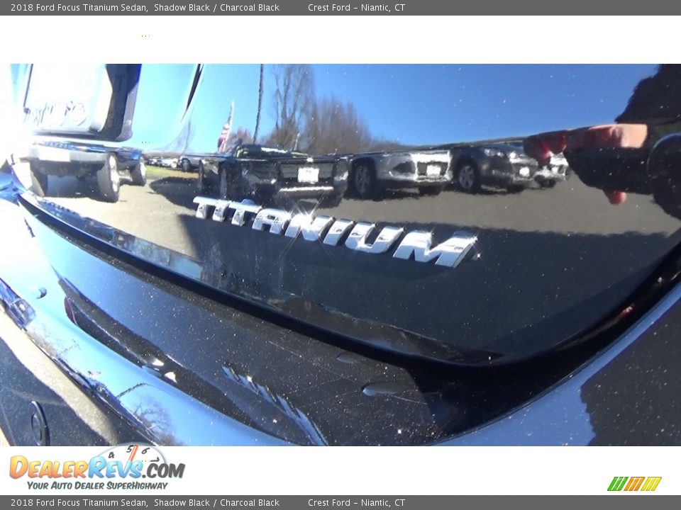 2018 Ford Focus Titanium Sedan Shadow Black / Charcoal Black Photo #9