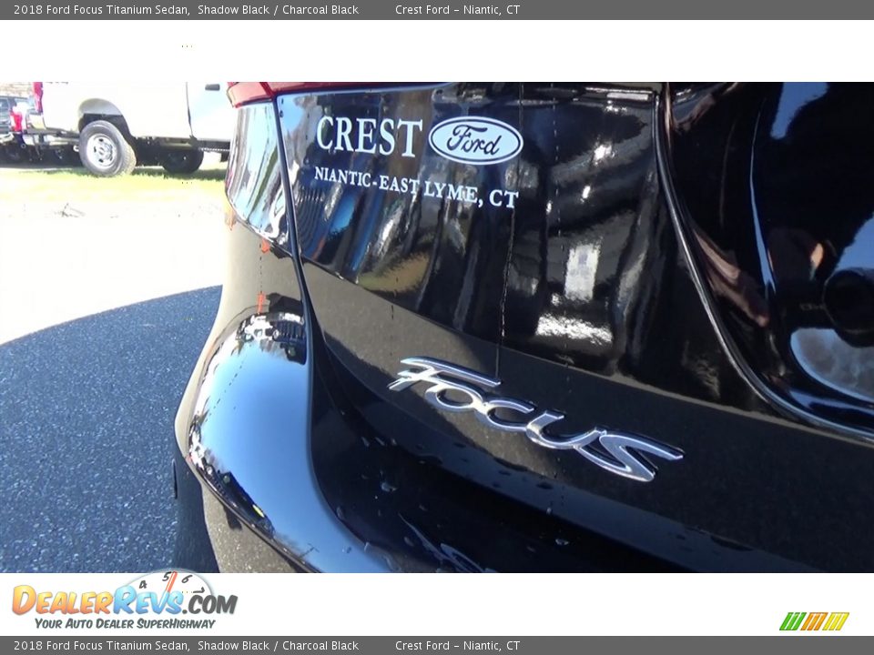 2018 Ford Focus Titanium Sedan Shadow Black / Charcoal Black Photo #10