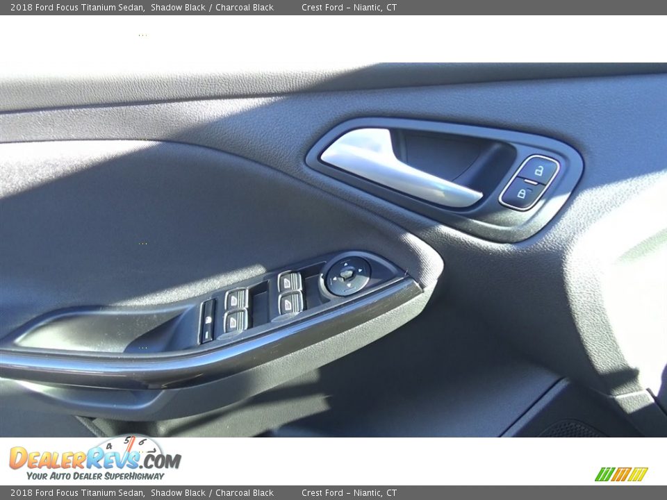 2018 Ford Focus Titanium Sedan Shadow Black / Charcoal Black Photo #13