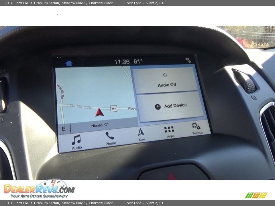 2018 Ford Focus Titanium Sedan Shadow Black / Charcoal Black Photo #15