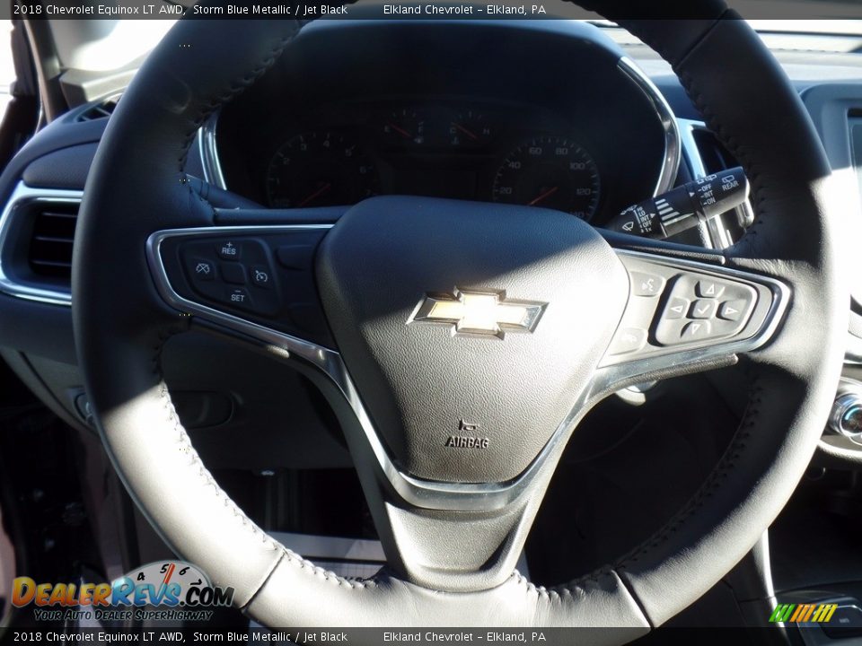 2018 Chevrolet Equinox LT AWD Storm Blue Metallic / Jet Black Photo #20
