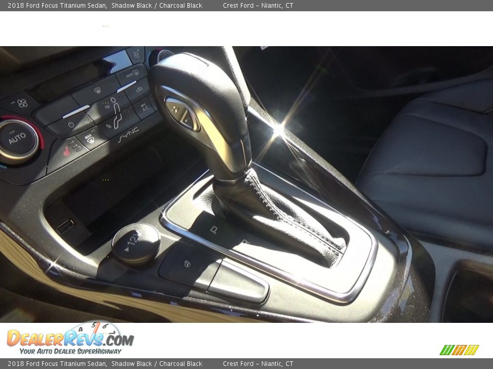 2018 Ford Focus Titanium Sedan Shadow Black / Charcoal Black Photo #17