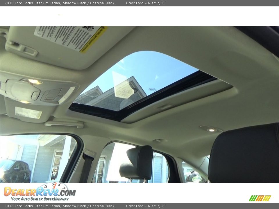 2018 Ford Focus Titanium Sedan Shadow Black / Charcoal Black Photo #18