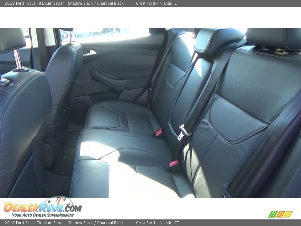 2018 Ford Focus Titanium Sedan Shadow Black / Charcoal Black Photo #19