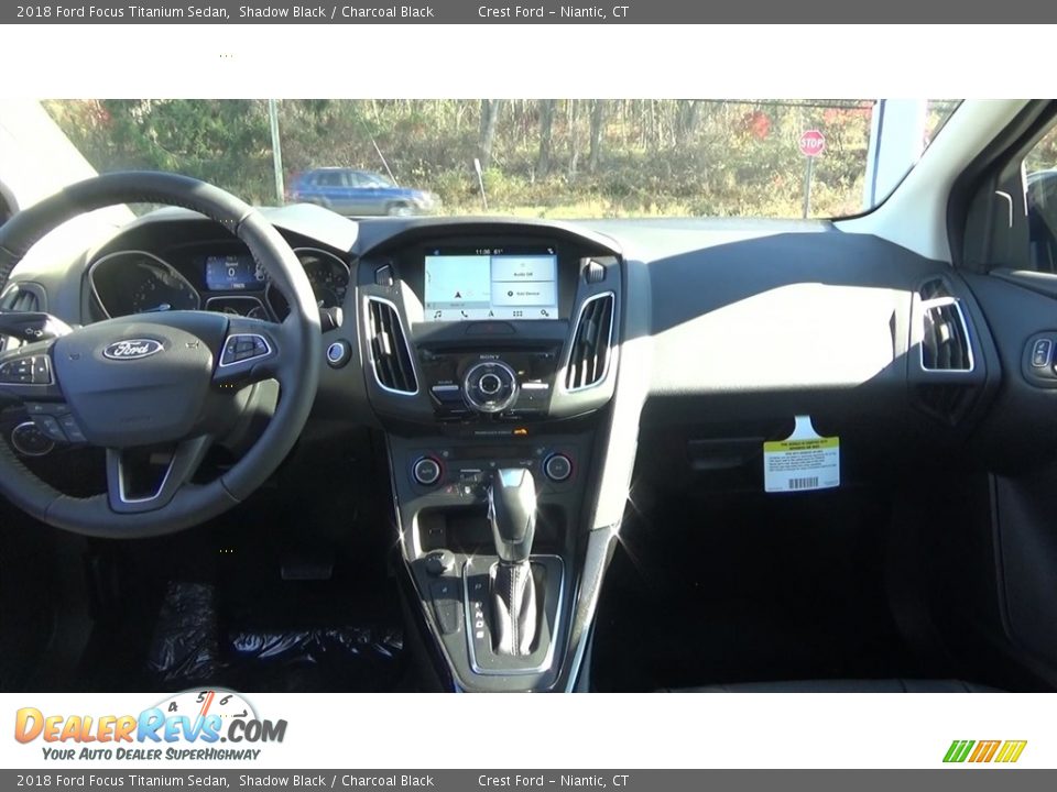 2018 Ford Focus Titanium Sedan Shadow Black / Charcoal Black Photo #20