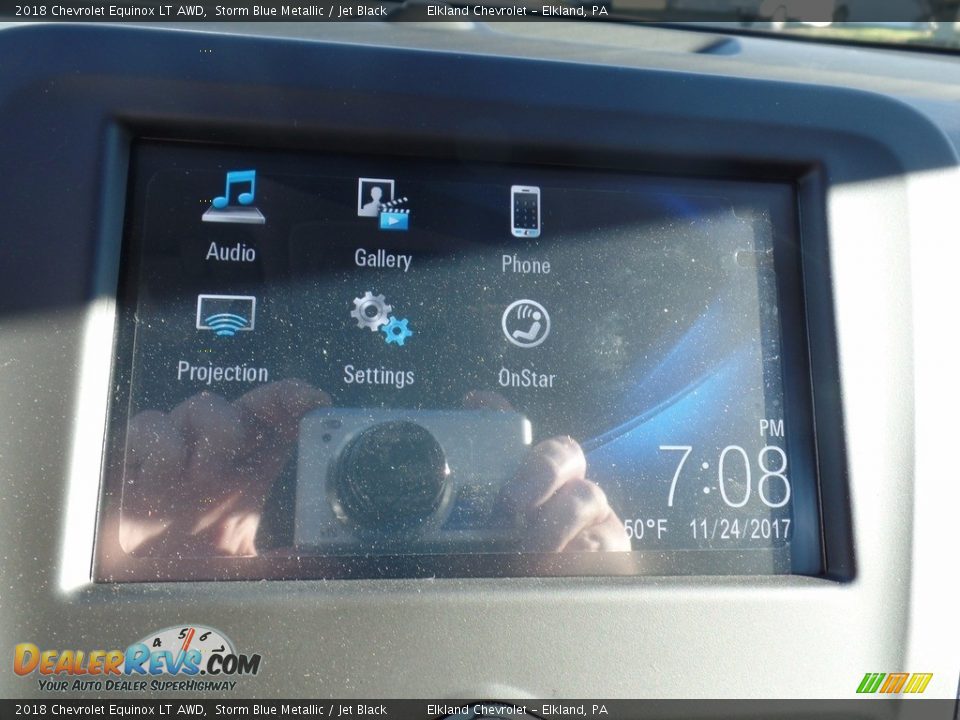 2018 Chevrolet Equinox LT AWD Storm Blue Metallic / Jet Black Photo #24