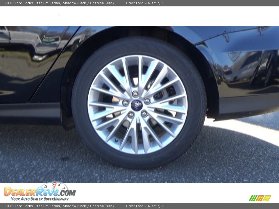 2018 Ford Focus Titanium Sedan Shadow Black / Charcoal Black Photo #21