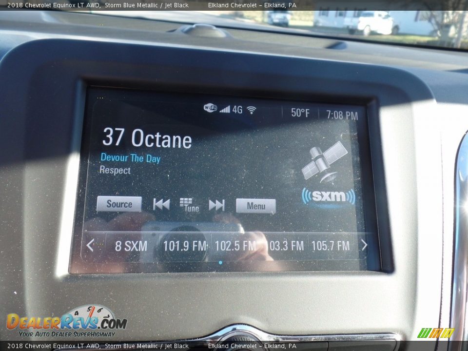 2018 Chevrolet Equinox LT AWD Storm Blue Metallic / Jet Black Photo #25