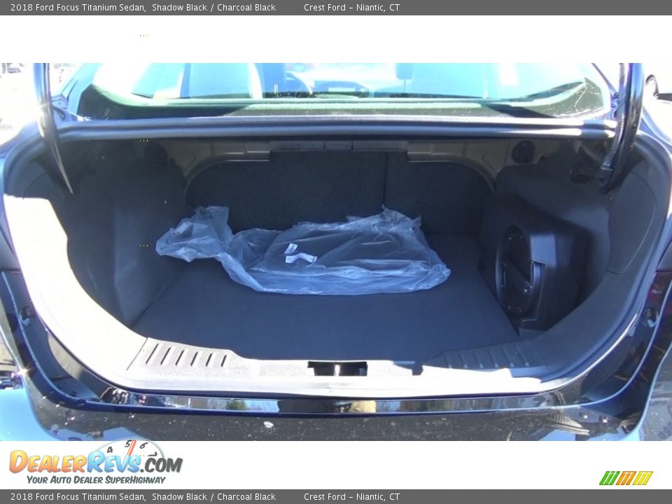 2018 Ford Focus Titanium Sedan Shadow Black / Charcoal Black Photo #22