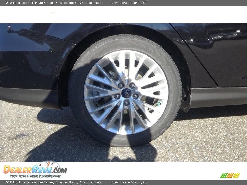 2018 Ford Focus Titanium Sedan Shadow Black / Charcoal Black Photo #23