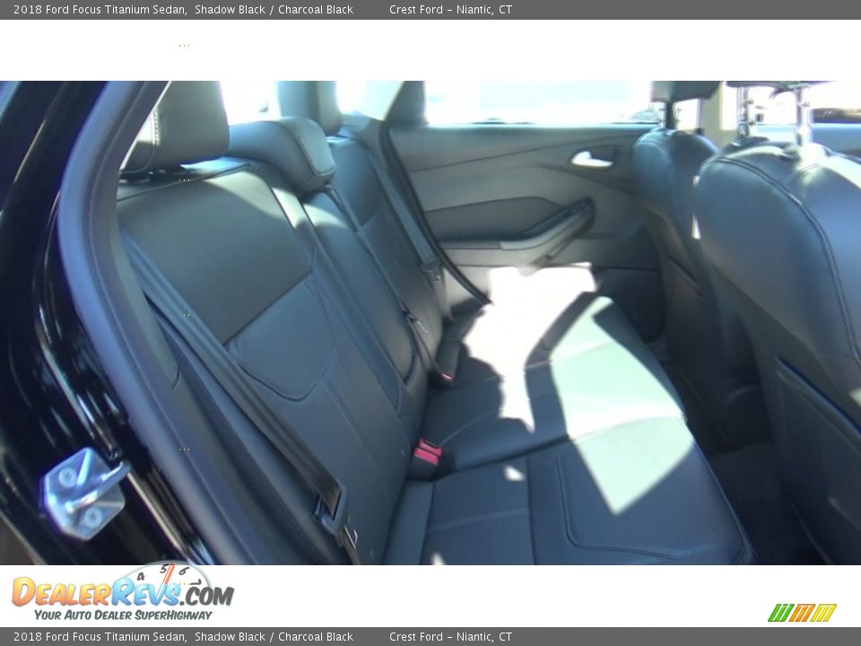 2018 Ford Focus Titanium Sedan Shadow Black / Charcoal Black Photo #24