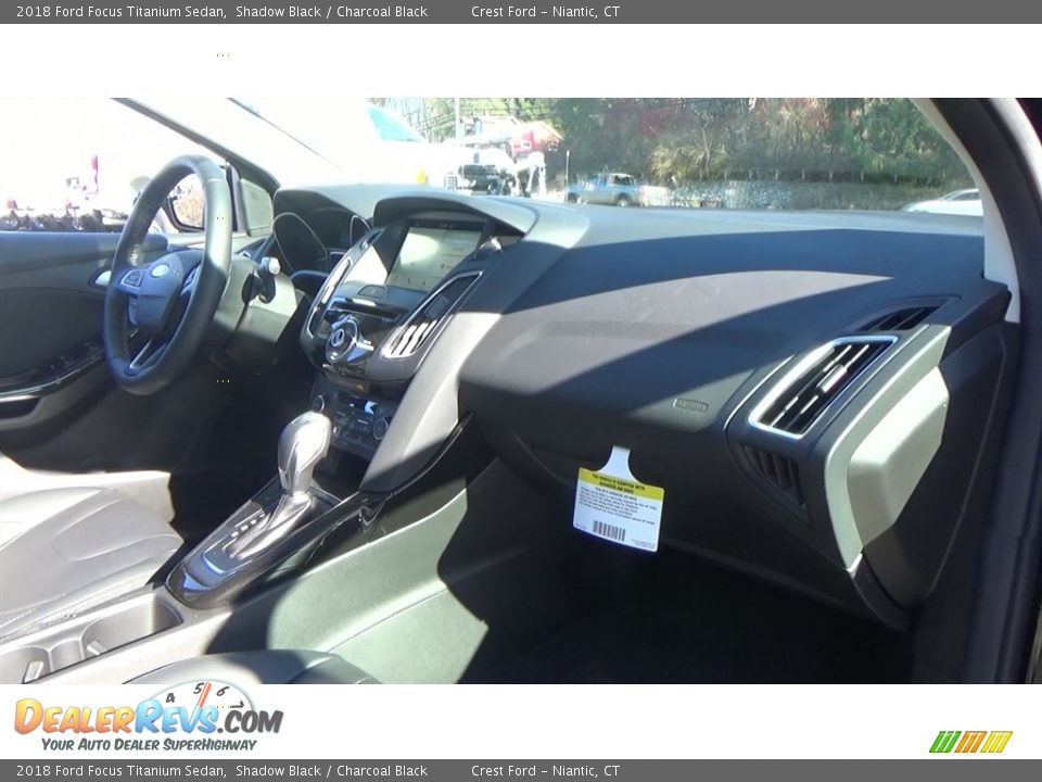 2018 Ford Focus Titanium Sedan Shadow Black / Charcoal Black Photo #26