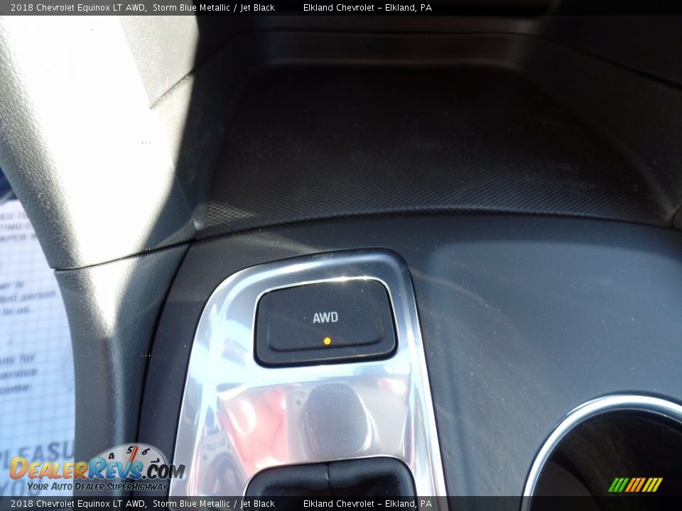 2018 Chevrolet Equinox LT AWD Storm Blue Metallic / Jet Black Photo #28