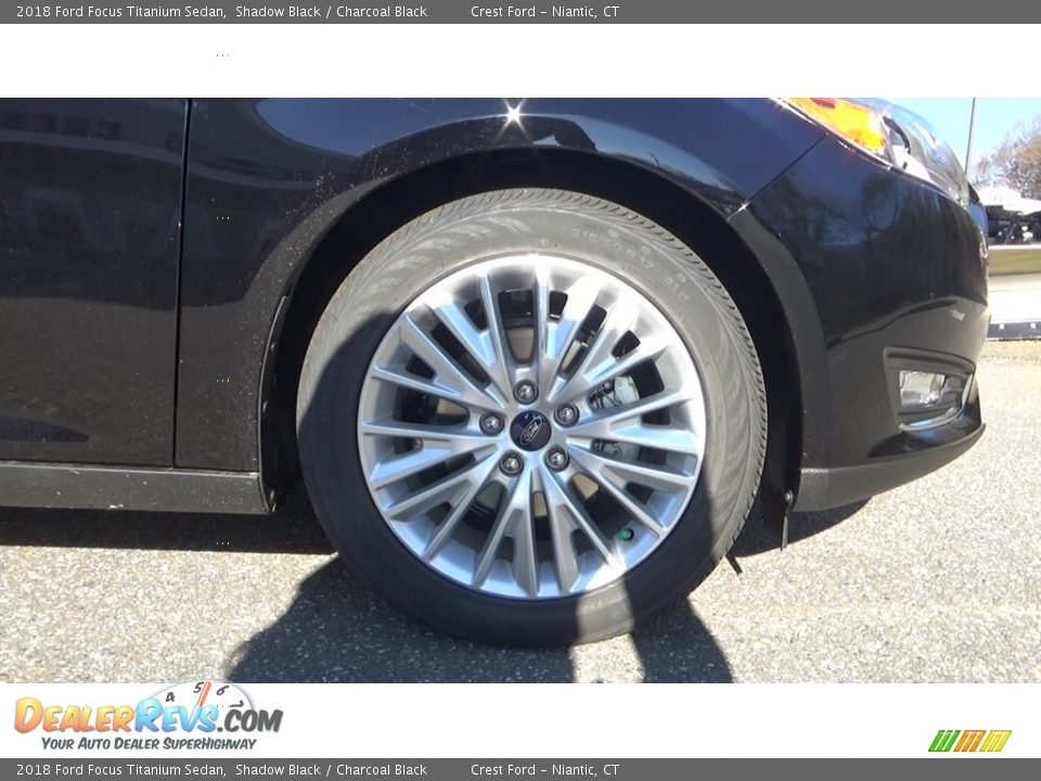 2018 Ford Focus Titanium Sedan Shadow Black / Charcoal Black Photo #27
