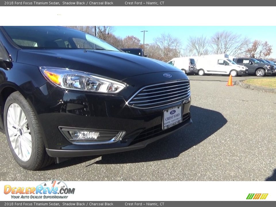 2018 Ford Focus Titanium Sedan Shadow Black / Charcoal Black Photo #28