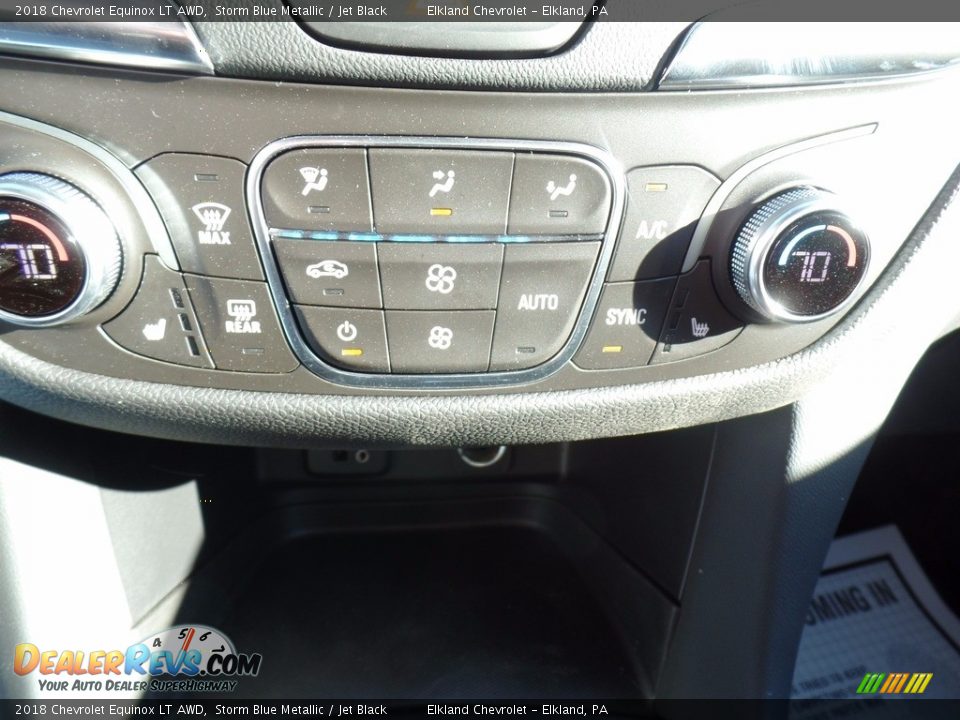 2018 Chevrolet Equinox LT AWD Storm Blue Metallic / Jet Black Photo #29
