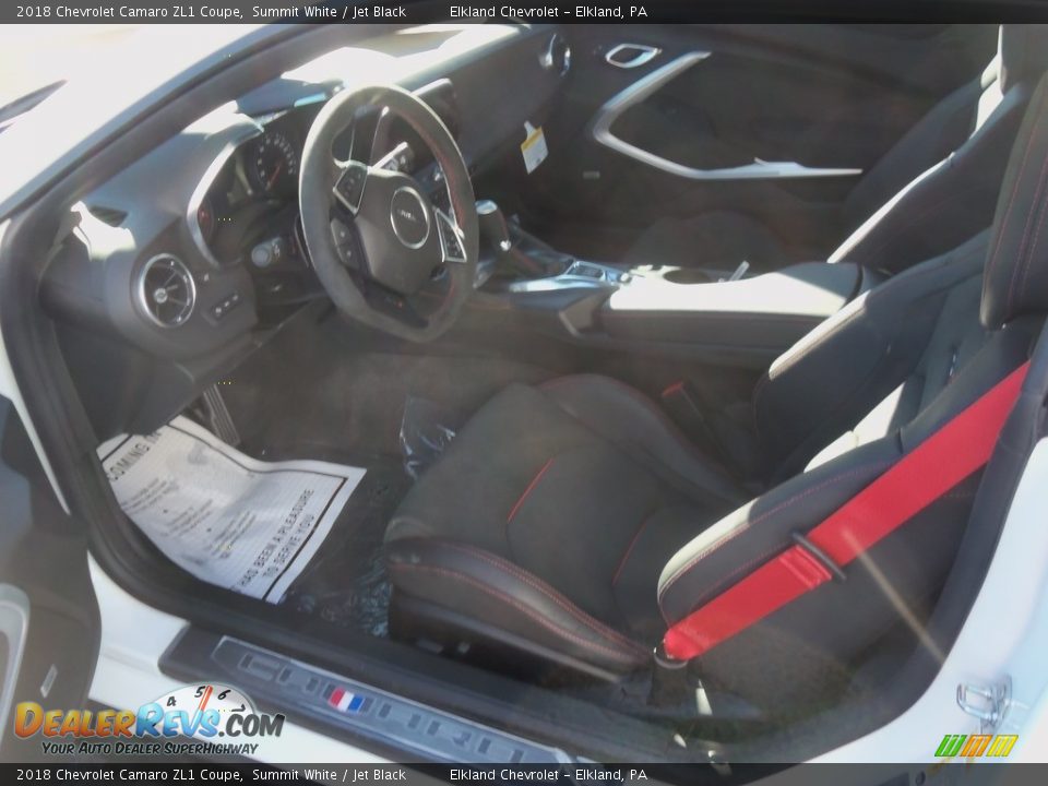 Jet Black Interior - 2018 Chevrolet Camaro ZL1 Coupe Photo #25