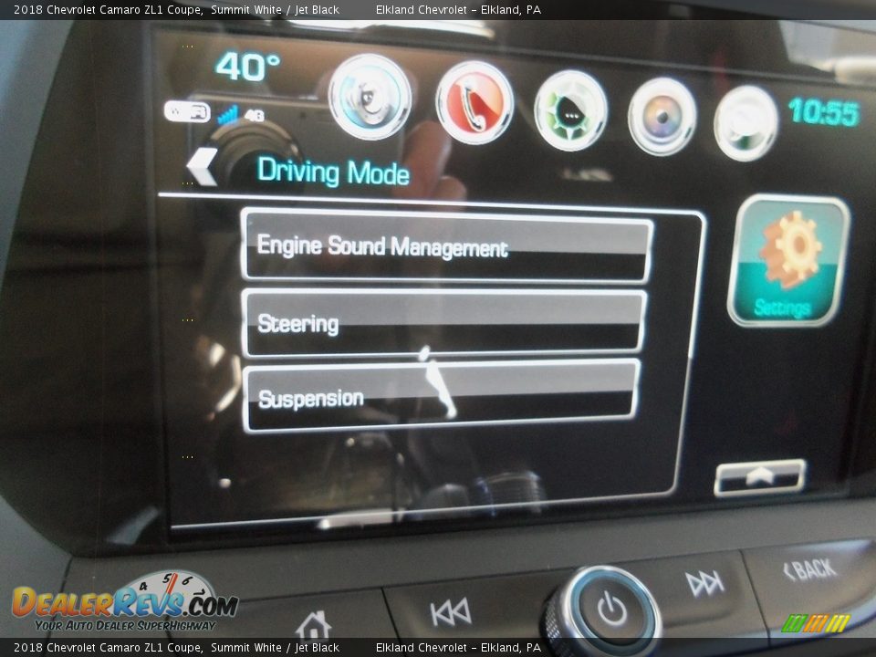 2018 Chevrolet Camaro ZL1 Coupe Summit White / Jet Black Photo #36