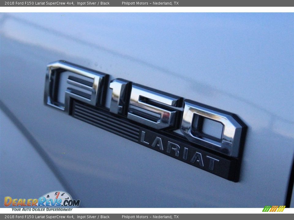2018 Ford F150 Lariat SuperCrew 4x4 Ingot Silver / Black Photo #6