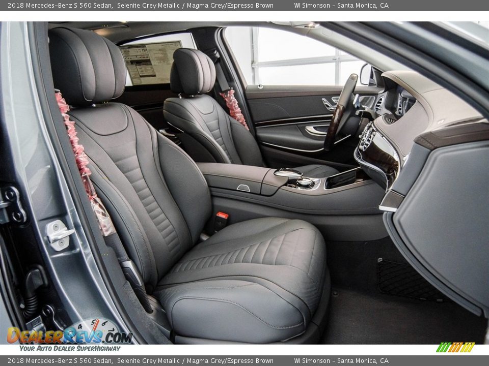 Magma Grey/Espresso Brown Interior - 2018 Mercedes-Benz S 560 Sedan Photo #2