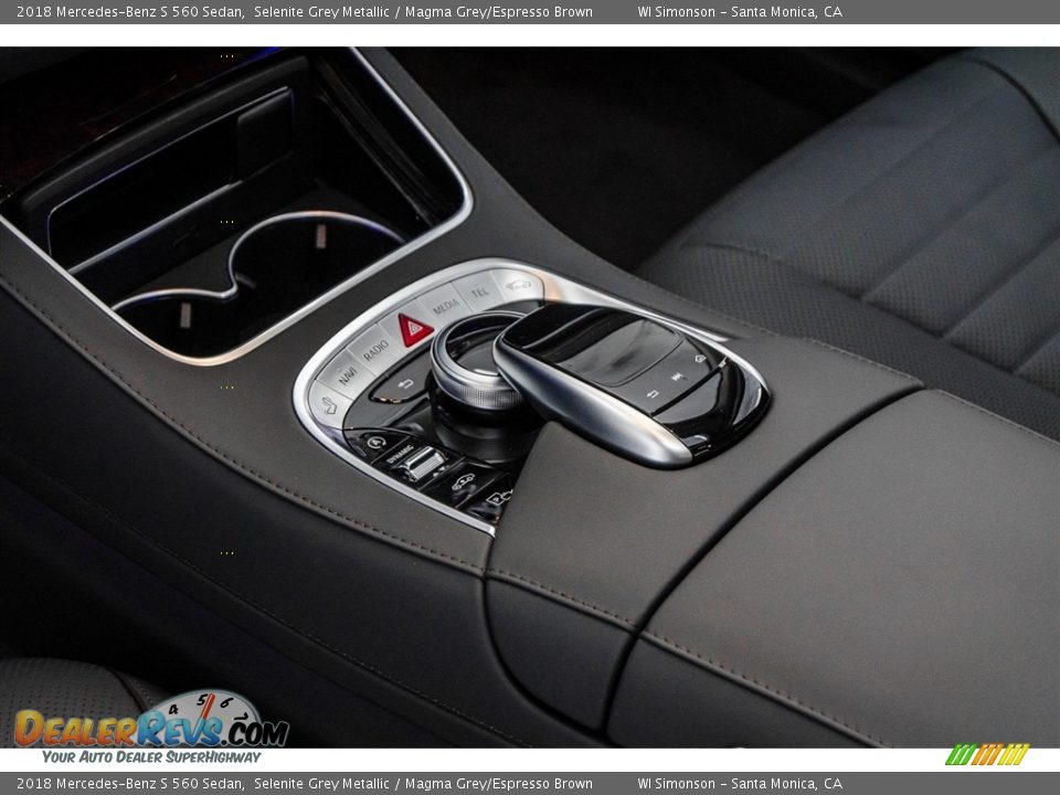 2018 Mercedes-Benz S 560 Sedan Selenite Grey Metallic / Magma Grey/Espresso Brown Photo #7