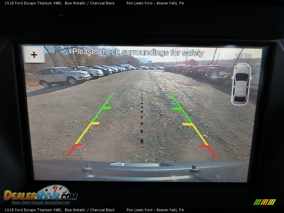 2018 Ford Escape Titanium 4WD Blue Metallic / Charcoal Black Photo #20