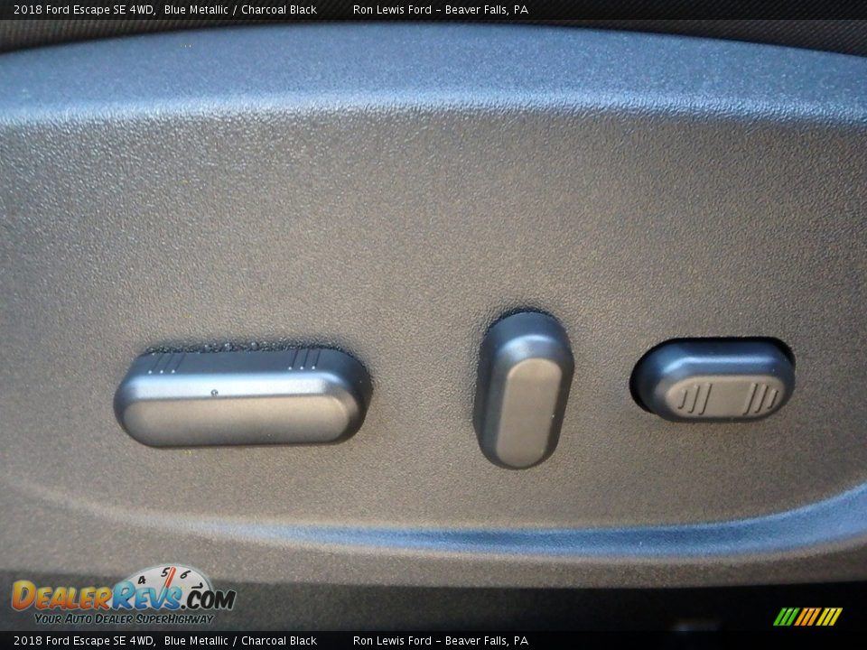 2018 Ford Escape SE 4WD Blue Metallic / Charcoal Black Photo #16