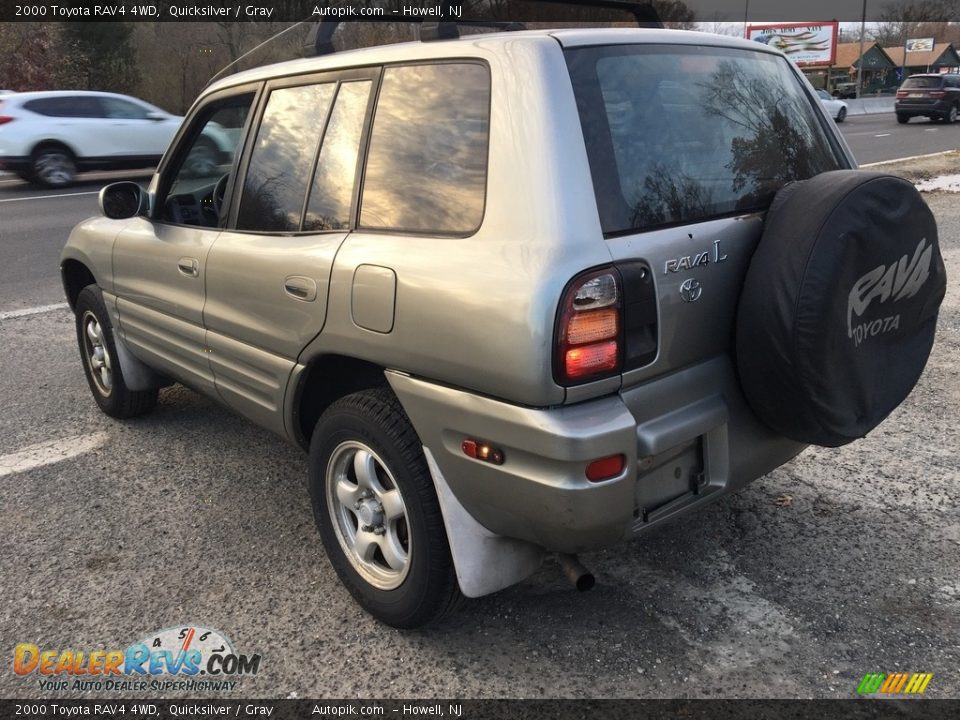 2000 Toyota RAV4 4WD Quicksilver / Gray Photo #3