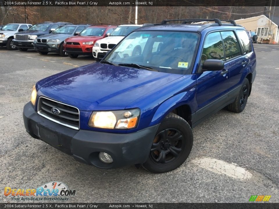 2004 Subaru Forester 2.5 X Pacifica Blue Pearl / Gray Photo #1