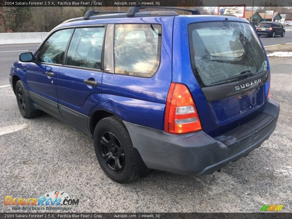 2004 Subaru Forester 2.5 X Pacifica Blue Pearl / Gray Photo #3