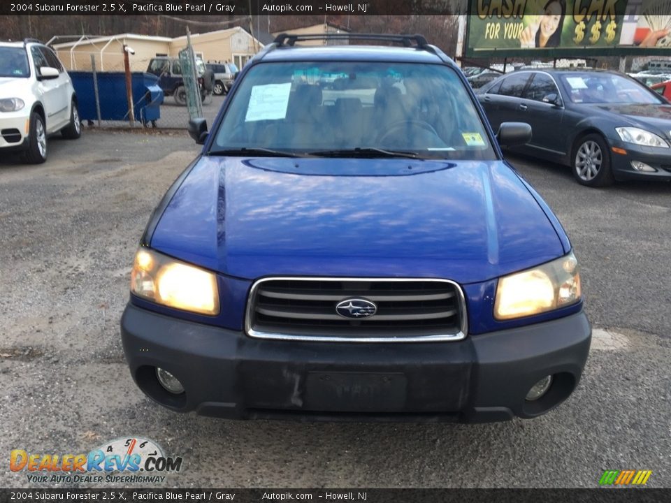 2004 Subaru Forester 2.5 X Pacifica Blue Pearl / Gray Photo #8
