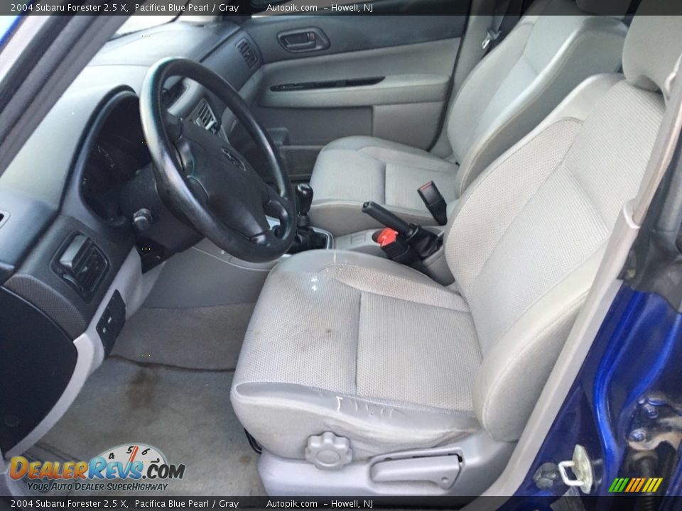 2004 Subaru Forester 2.5 X Pacifica Blue Pearl / Gray Photo #9