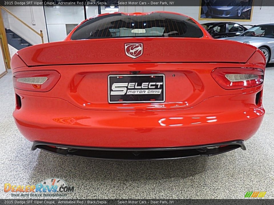 2015 Dodge SRT Viper Coupe Adrenaline Red / Black/Sepia Photo #5