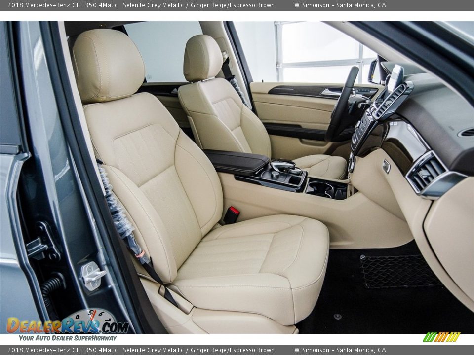2018 Mercedes-Benz GLE 350 4Matic Selenite Grey Metallic / Ginger Beige/Espresso Brown Photo #3