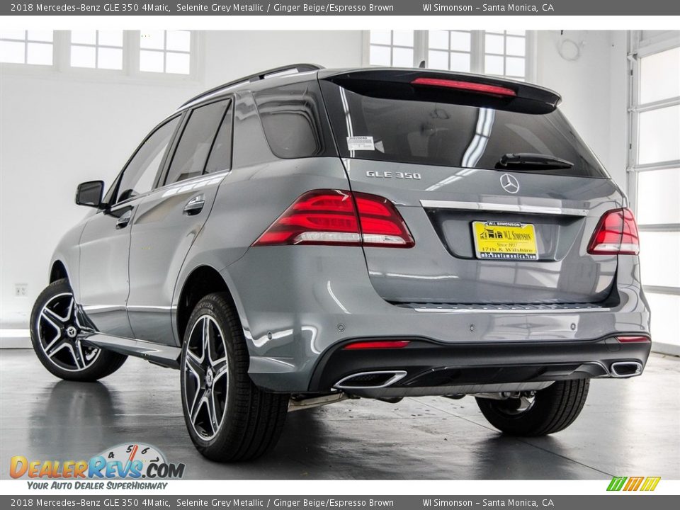2018 Mercedes-Benz GLE 350 4Matic Selenite Grey Metallic / Ginger Beige/Espresso Brown Photo #4