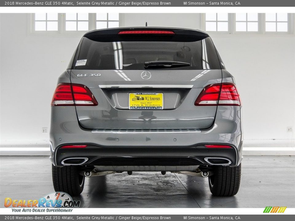 2018 Mercedes-Benz GLE 350 4Matic Selenite Grey Metallic / Ginger Beige/Espresso Brown Photo #5