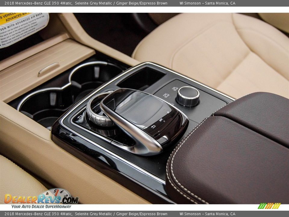 2018 Mercedes-Benz GLE 350 4Matic Selenite Grey Metallic / Ginger Beige/Espresso Brown Photo #8