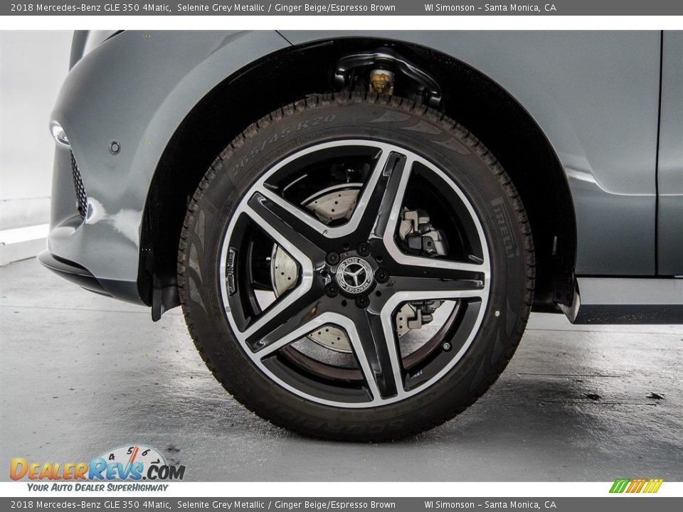 2018 Mercedes-Benz GLE 350 4Matic Selenite Grey Metallic / Ginger Beige/Espresso Brown Photo #10