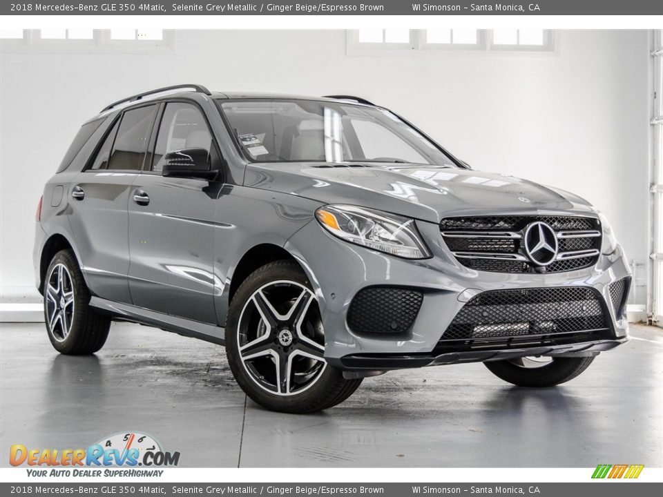 2018 Mercedes-Benz GLE 350 4Matic Selenite Grey Metallic / Ginger Beige/Espresso Brown Photo #11