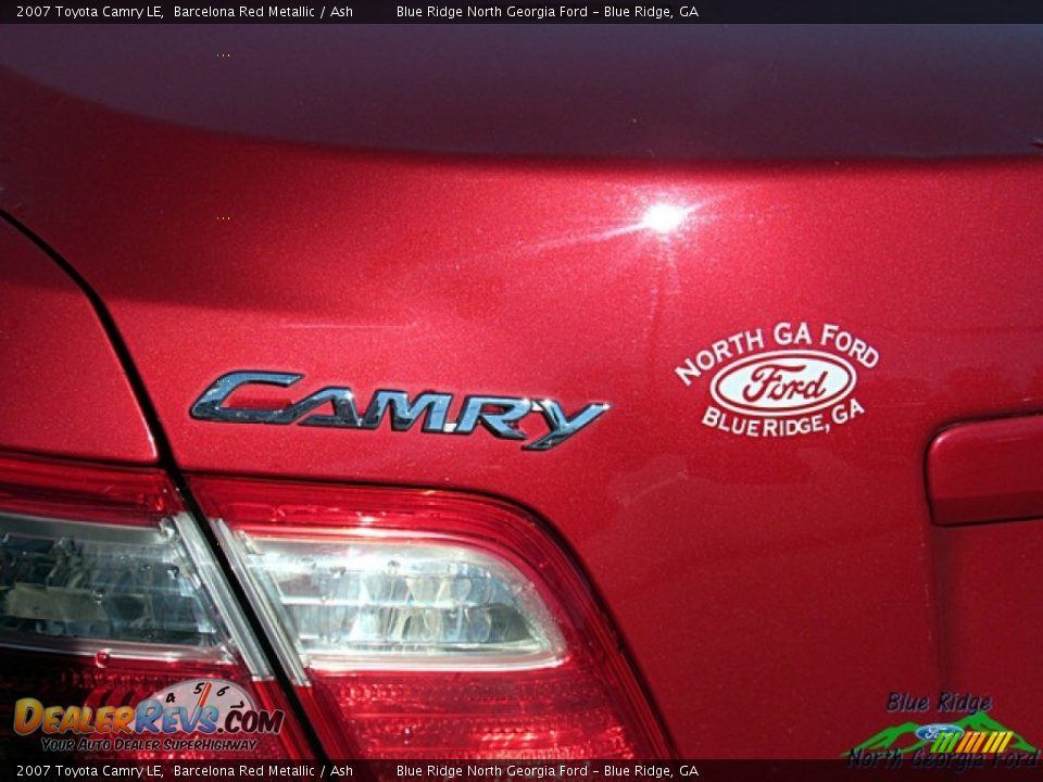 2007 Toyota Camry LE Barcelona Red Metallic / Ash Photo #30